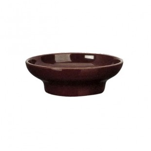 Yanco NC-351C 4 Oz. Round Sauce Dish Dishwasher Safe Melamine Brown 4 Dozen Case
