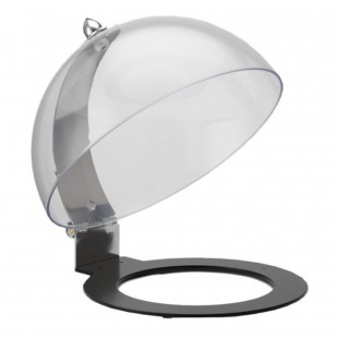 GET Enterprises 8175020 15-3/4 Inch Round Dome Cover hinged plastic with stainless steel knob