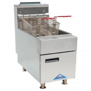 Comstock-Castle CCGTF-35-P 14 Inch Propane Gas Deep Fryer 35000 BTU with 2 Baskets
