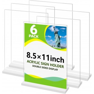 8.5 x 11 inch Single Sided Acrylic Sign Holder