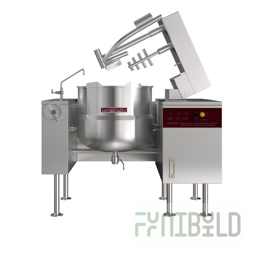 Southbend KDMTL-40-2 Tilting Kettle/Mixer Direct Steam (2) 40 Gallon Capacity Kettles