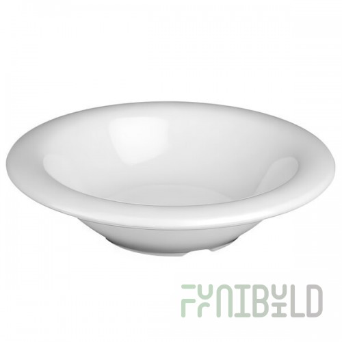 Thunder Group CR5712W 7-1/4 Inch Diameter 15 Oz Soup Bowl Break Resistant Melamine White
