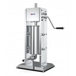 Omcan 47716 15 Inch Manual Sausage Stuffer Vertical and Horizontal Gear Drive