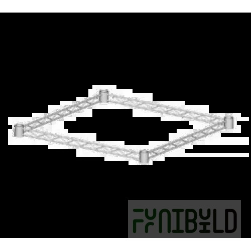 Eagle 4TF1860-Z 60 Inch Truss Frame Angled Shelf Zinc NSF Shelving