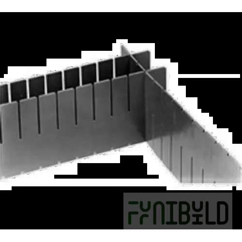Eagle A203839 Divider White for Slide System Tote Box TB1022-3 with 15 Slots