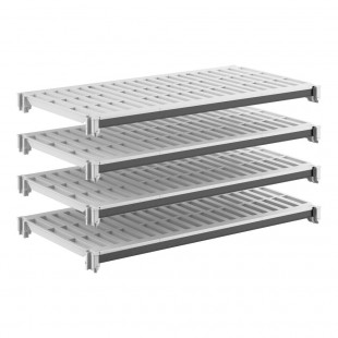 Cambro EXSK2142V4480 21 Inch Width Vented Antimicrobial Plastic Shelf Kit