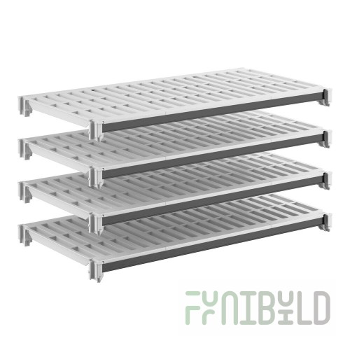 Cambro EXSK2142V4480 21 Inch Width Vented Antimicrobial Plastic Shelf Kit