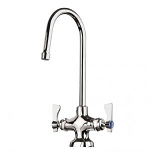 Krowne 16-450L Lavatory Faucet Single-deck Mount Rigid Gooseneck Spout