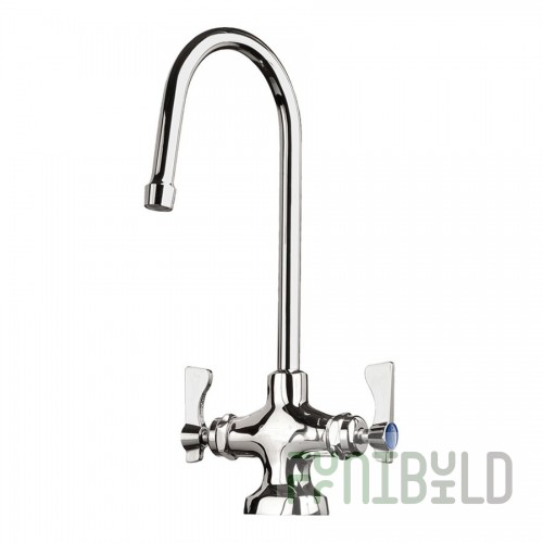 Krowne 16-450L Lavatory Faucet Single-deck Mount Rigid Gooseneck Spout
