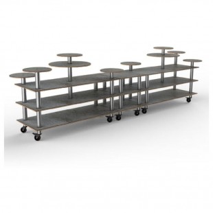 Steelite MGSMONMF0101 Metal Base Only For Large Mono Table. Forest Green Mogogo