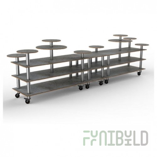 Steelite MGSMONMF0101 Metal Base Only For Large Mono Table. Forest Green Mogogo