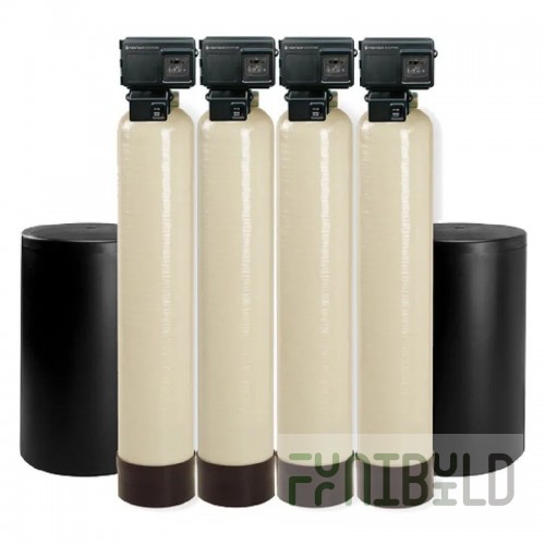 Everpure EV998602 66 Inch 120000 Grains Twin Tank Water Conditioner