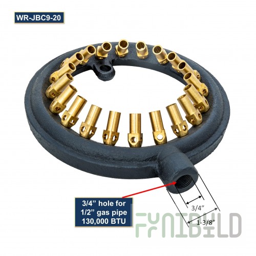 GSW USA WR-JBC9LP 9 Inch Diameter Gas Speed Jet Burner with 15 Tips