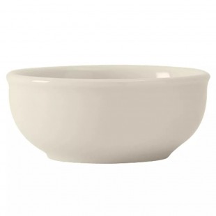 Tuxton BEB-050E 5 Oz Sauce Dish Round Ceramic American White Eggshell