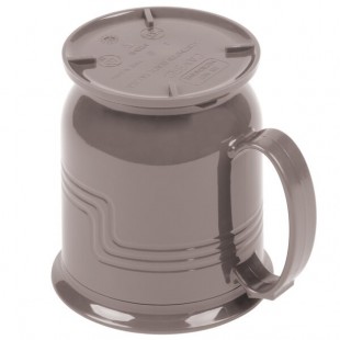 Cambro MDSM8457 Shoreline Collection Wheat 8 oz. Insulated Mug - 48/Case
