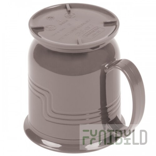 Cambro MDSM8457 Shoreline Collection Wheat 8 oz. Insulated Mug - 48/Case
