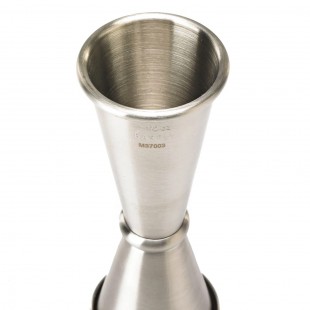 Mercer Culinary M37003 1 and 1-1/2 Oz Jigger with Internal Marking Lines Stainless Steel