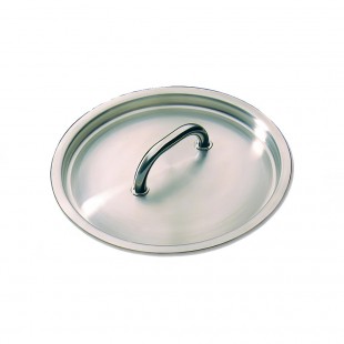 Matfer 692018 7-1/8 Inch Diameter Sauce Pan Lid Unbreakable Weld Stainless Steel