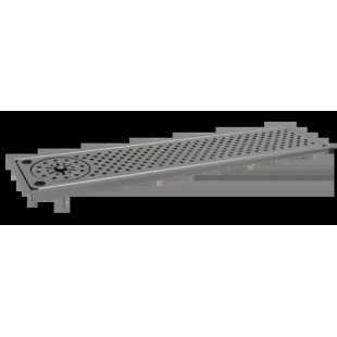 Glastender DI-RF30 30 Inch Drop-In Rinser Faucet Drain Tray Stainless Steel