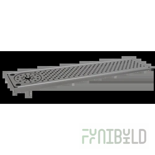 Glastender DI-RF30 30 Inch Drop-In Rinser Faucet Drain Tray Stainless Steel