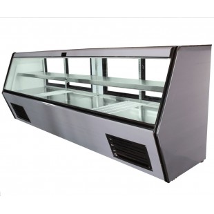 Federal Industries SQ8CD 96 Inch Refrigerated Deli Case with Stainless Steel Finish Federal Industries SQ8CD 96 Inch Refrigerated Deli Case with Stainless Steel Finish