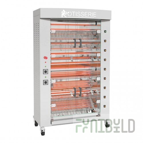 Rotisol FB1160-4E-SS 45 Inch Electric Rotisserie Oven Countertop Stainless Steel