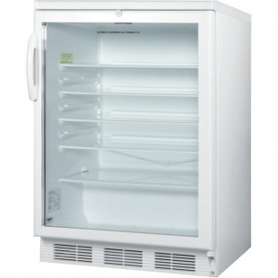 Summit SCR600GLTBADA 24 Inch Refrigerated Merchandiser 5.5 cu ft ADA Compliant White Summit SCR600GLTBADA 24 Inch Refrigerated Merchandiser 5.5 cu ft ADA Compliant White
