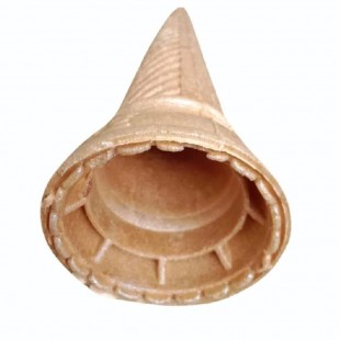 JB Prince RB146 BR 15-3/4 Inch Ice Cream Cone Holder with 24 Holes Brown Plywood