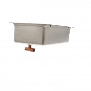 AllPoints 8110422 15 Inch Drainpan Stainless Steel OEM Component for Refrigeration