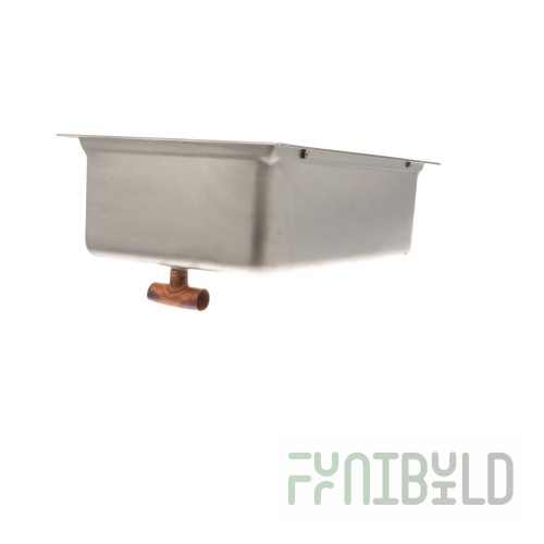 AllPoints 8110422 15 Inch Drainpan Stainless Steel OEM Component for Refrigeration