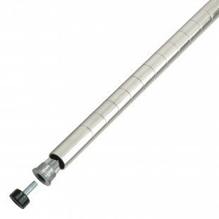 Winco VC-54P 54 Inch Shelf Post Chrome Plated NSF Commercial Post