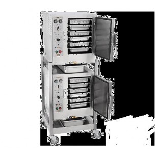 AccuTemp S62083D100 DBL 27 Inch Electric Convection Steamer with Stand and Casters