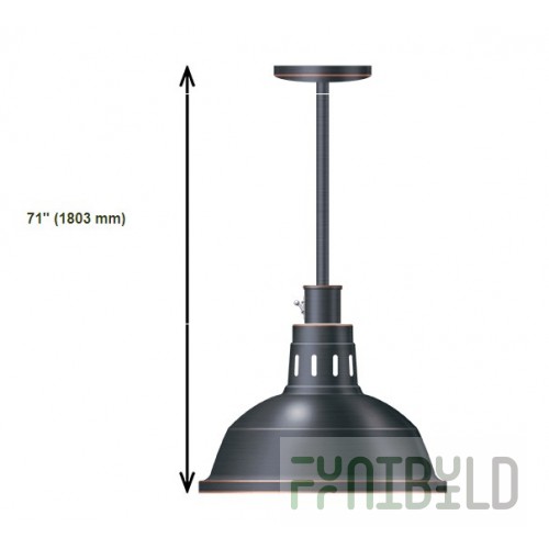 Hatco DLL-760 12-1/2 Inch Diameter Luminaire Decorative Lamp 100 Watt Max