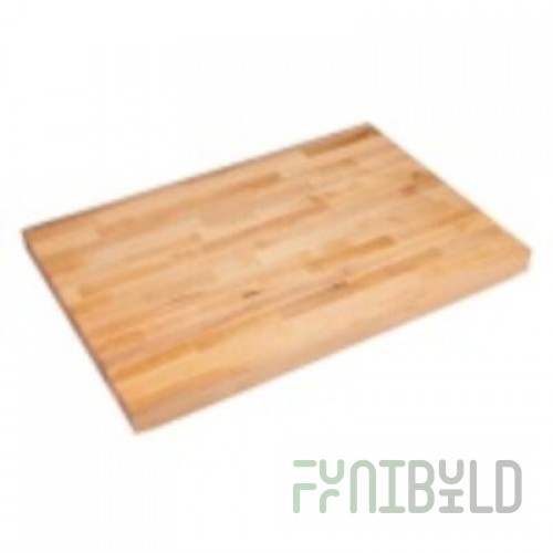 John Boos BKSC22O 60 Inch Work Table Top Wood with Edge Grain Maple Finish