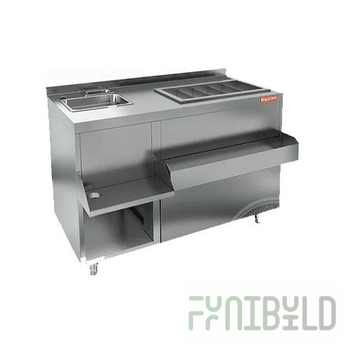 Hicold bar station NBMKS-12/7BPK (1200x700(870 with shelf)x850mm, side)