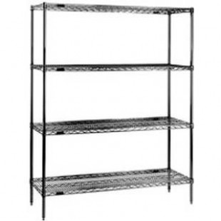 Eagle 1836Z74 36 Inch 4 Tier Wire Shelving Unit Zinc Finish