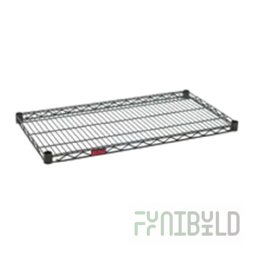 Eagle A2448BL 48 Inch Wire Shelf for Shelving with Epoxy Coated Black Finish