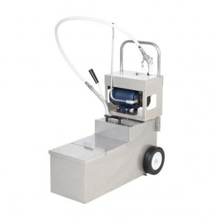 MirOil USA MOD1050-79100 Oil Filter Machine/Discard Trolley 1 Way Pump For Fryers With Drain Valves