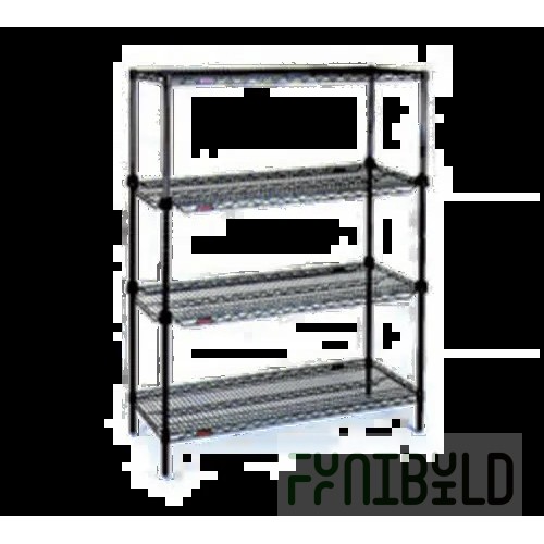 Eagle A1436Z 36 Inch Wire Shelf with Add-A-Shelf Collars and Split Sleeves
