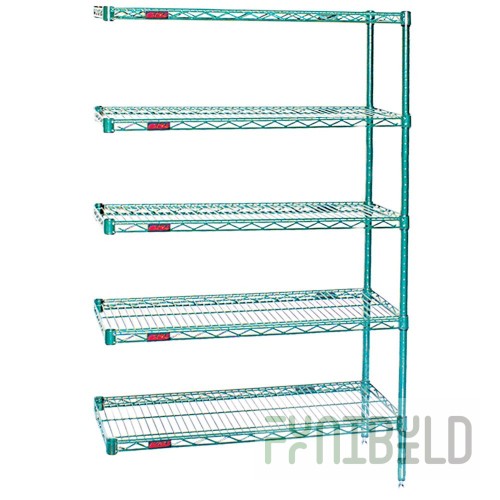 Eagle A5-86-2436VG 36 Inch Add-On Shelving Unit Wire Green Epoxy Finish