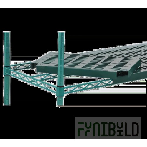 Eagle QPB2416VG-9 16 Inch Wire Basket with Valu-Gard Green Epoxy Finish