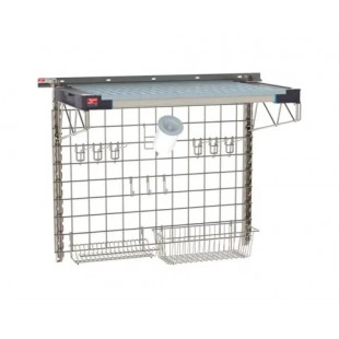 Metro SW-1836S4-30-SINK SmartWall Life Complete Kit For Sinks One-shelf Type 304 Stainless Steel Components: Wall Track