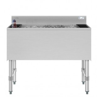 Koolmore KM-UIB-1836 36 Inch Stainless Steel Underbar Ice Bin 119 Lbs Capacity
