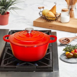 Matfer 211207 22 Inch Stand for Volano Slicer Cast Iron Red Enameled Finish