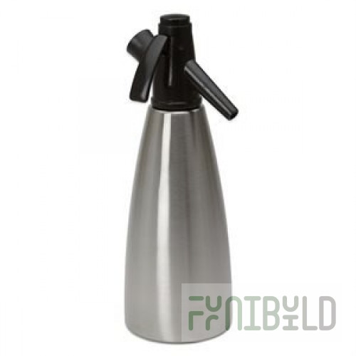 Royal Industries SSC 1 S 32 Oz Soda Dispenser Brushed Aluminum Whip-It