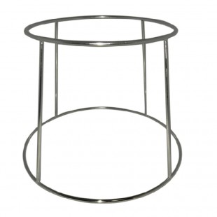 Admiral Craft PZST-4 7-1/2 Inch Top Diameter Chrome Plated Pizza Stand