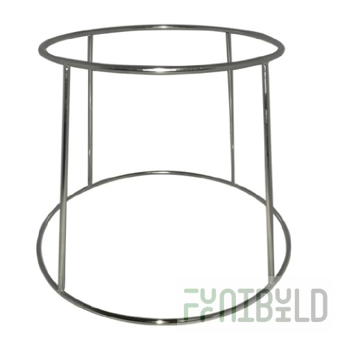 Admiral Craft PZST-4 7-1/2 Inch Top Diameter Chrome Plated Pizza Stand