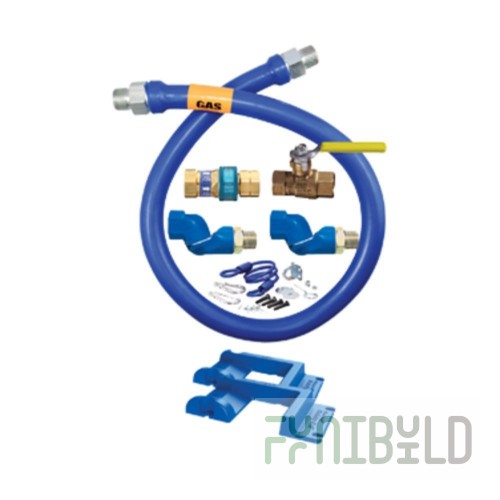 Dormont CAN16100BP36BX 1 Inch Diameter Moveable Gas Connector Hose with Antimicrobial PVC
