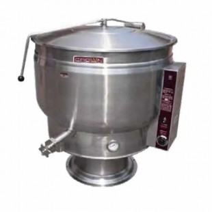 Crown Steam CH-40 40 Gallon Kettle Cover Spring Assisted Stainless Steel Crown Steam CH-40 40 Gallon Kettle Cover Spring Assisted Stainless Steel