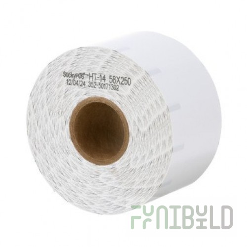 AllPoints 81858 13 Inch Sticky Receipt Label with High-adhesion Backing